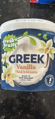 Low fat Greek yoghurt with vanilla bean