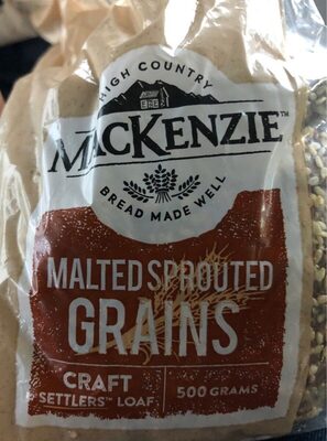 Malted sprouted grains front packaging