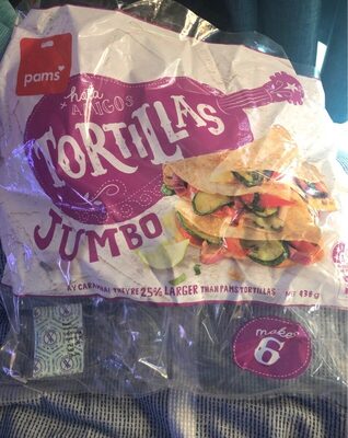 Jumbo White Tortillas front packaging