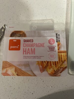 Pam’s Shaved Ham front packaging