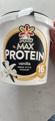 vanilla GREEK STYLE YOGHURT front packaging