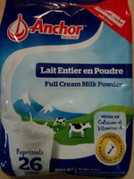 Lait entier en poudre