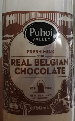 Fresh milk with real Belgian chocolate