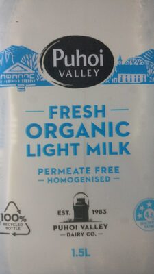 Fresh Organic Light Milk