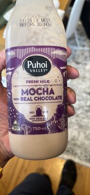 Mocha with real chocolate