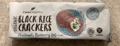 Ceres Organics Bio Black Rice Crackers Original