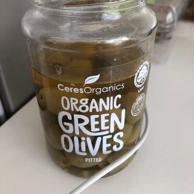 Organic green olives