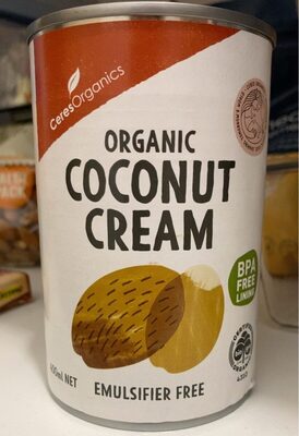 Organic coconut cream