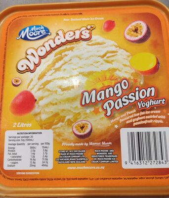 Wonders Mango Passion Yoghurt