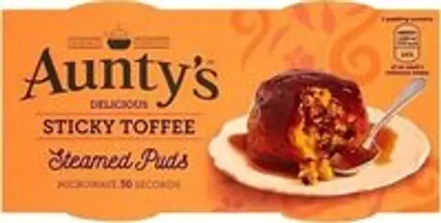 Aunty's Delicious Sticky Toffee Steamed Puds 2 x