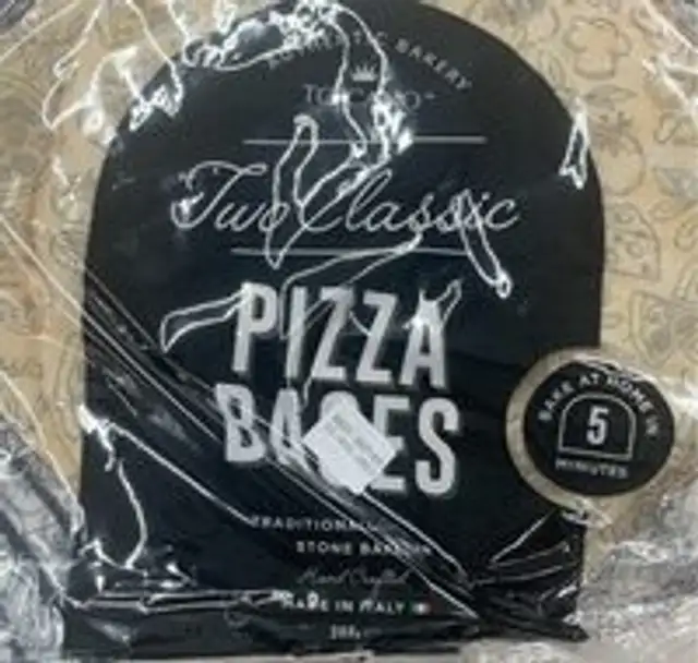 Two classic pizza vases