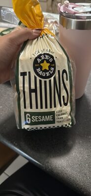 THIN THE SESAME ABE'S BAGELS