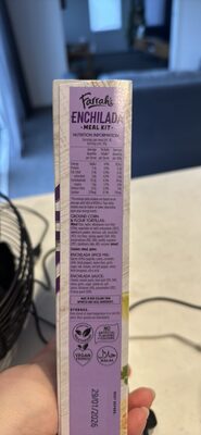 Enchilada Meal Kit nutrition facts table