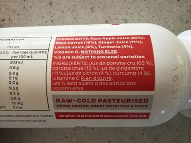 Immune mega shot ingredients label