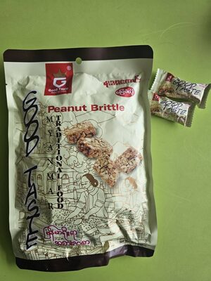 G Good Taste SHARE DELICIOUS Peanut Brittle