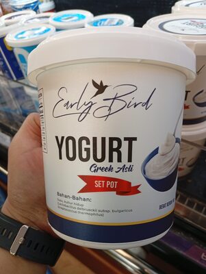 Early bird yogurt 1kg front packaging