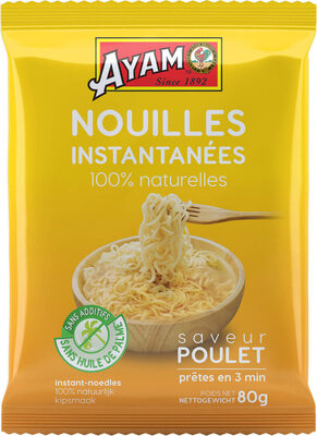 Nouilles instantanées 100% naturelles