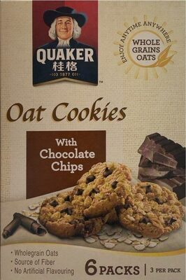 Quaker Oar Cookies with Chocolate Chips