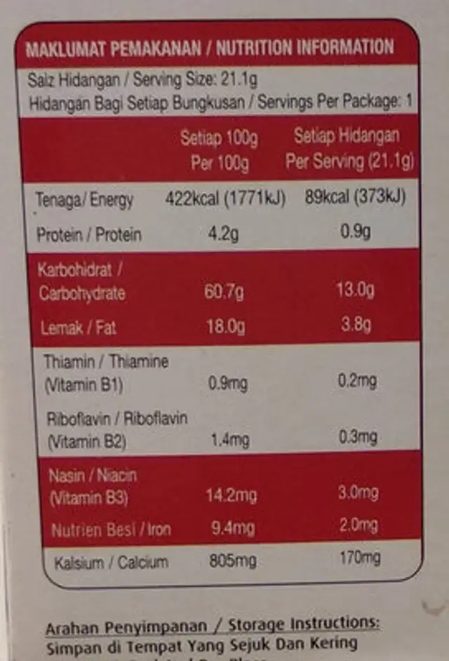 Campbell minute soup nutrition facts table
