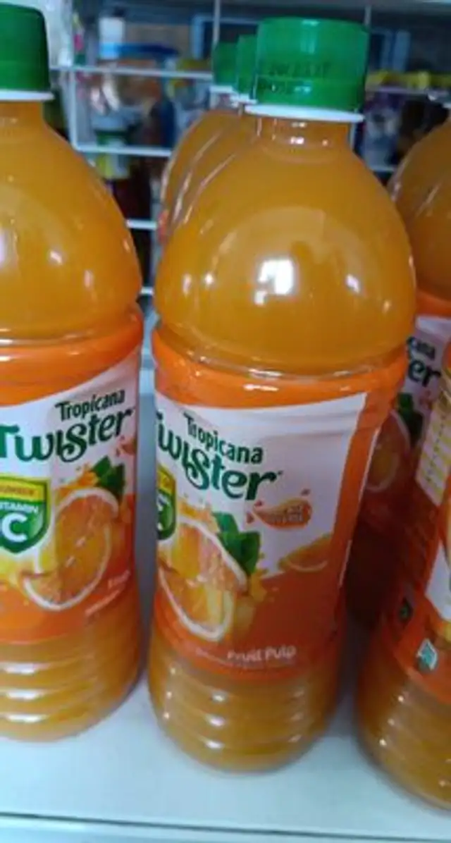 Twister botol besar front packaging