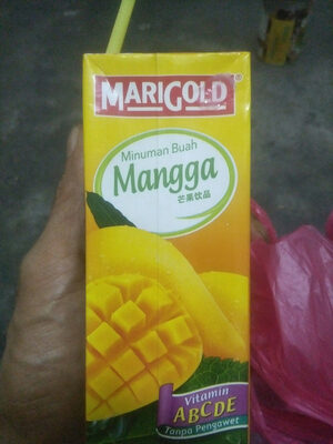 Mango fruit drink front packaging