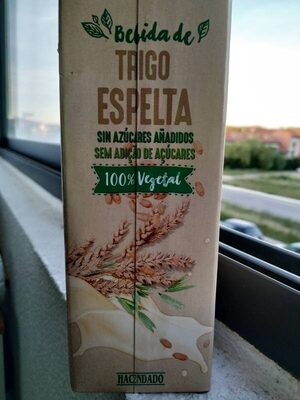 Bebida de trigo espelta front packaging