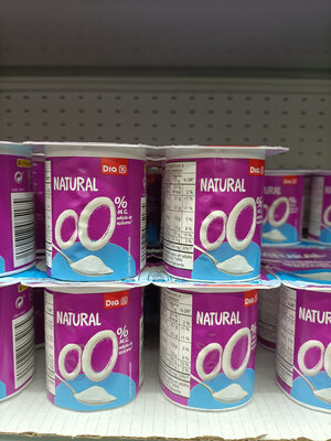 yogur natural 0% Dia
