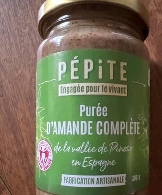 Purée d’amande complète front packaging