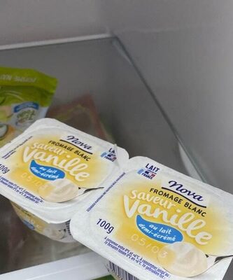 Fromage blanc saveur vanille front packaging