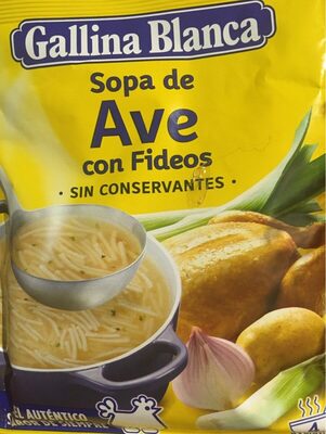 Sopa de Ave con fideos sin conservantes