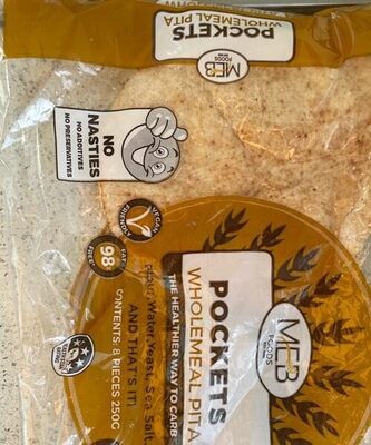 Wholemeal pita pockets