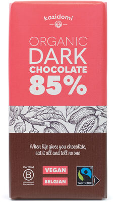 Chocolat Noir 85% Équitable Bio