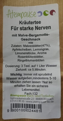 Kräutertee für schwache Nerven