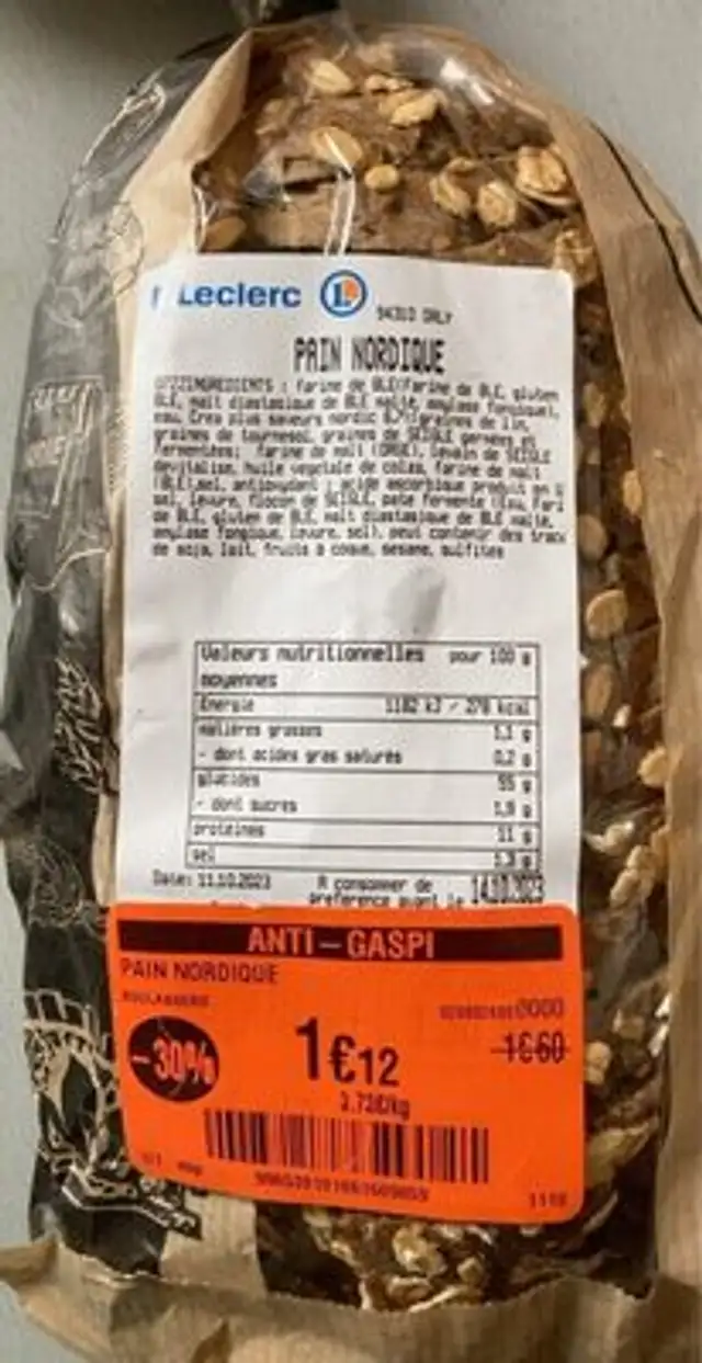 Pain nordique front packaging