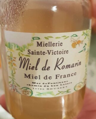 Miel de romarin front packaging