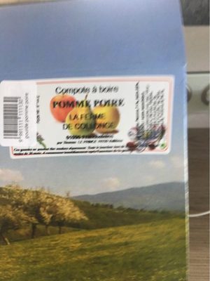 Compote à Boire Pomme Poire front packaging