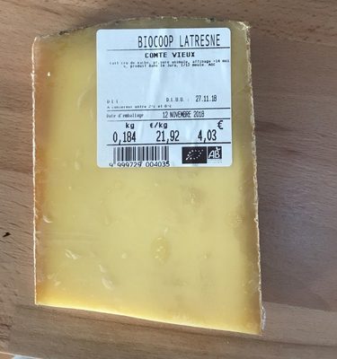 Comte vieux front packaging